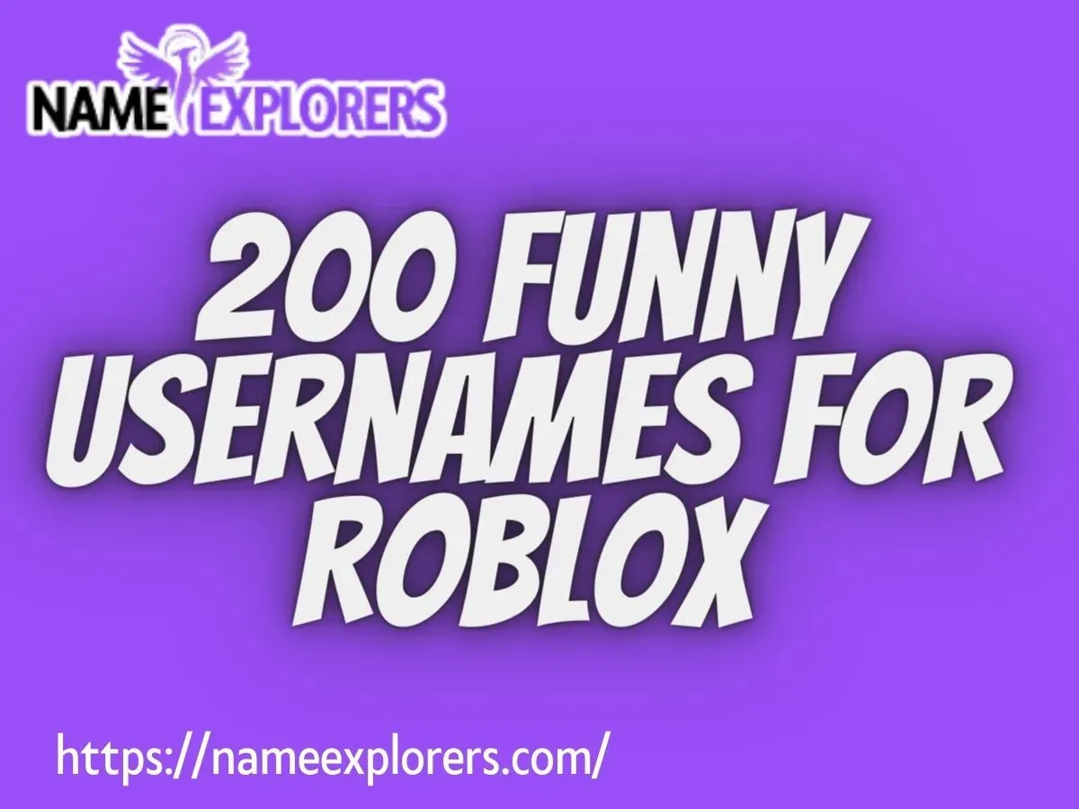 200 Funny Usernames For Roblox