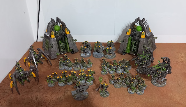 Winters SEO battle report - Warhammer 40k - 10th Edition - The Scourged Chaos Space Marines vs Necrons Hypercrypt Legion - 2000pts