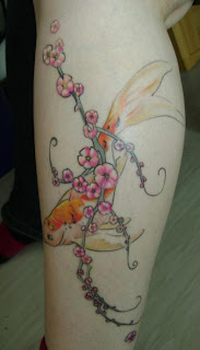 Amazing Art of Calf Japanese Tattoo Ideas With Koi Fish Tattoo Designs With Image Calf Japanese Koi Fish Tattoo Gallery 3