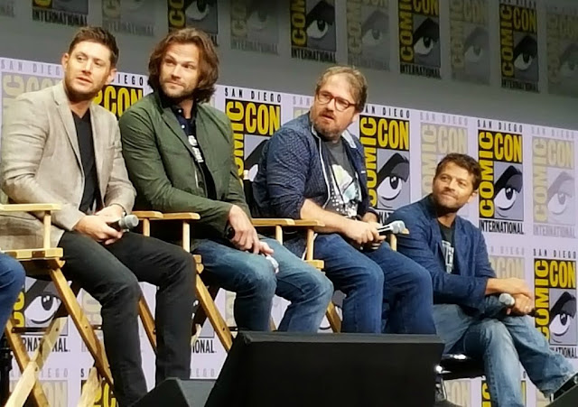 comiccon, sandiego, 2017. supernatural, jensen, ackles, jared, misha, dean, sam, castiel, imagenes, videos