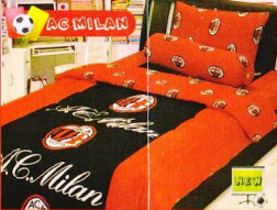 Badcover Motif Bola Ac Milan