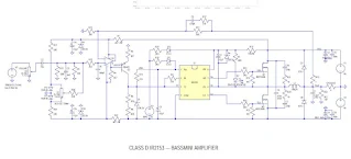 Schematic Power Amplifier Class-D IR2153