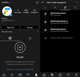 Cara Mengaktifkan Dark Mode Instagram