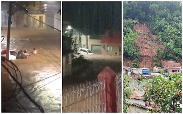 Carros arrastados, casas destruídas e desabrigados: chuva provoca caos no interior