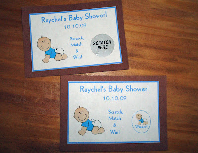 Baby Shower Lotto Tickets