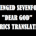 Terjemahan Lirik Lagu Avenged Sevenfold - Dear God