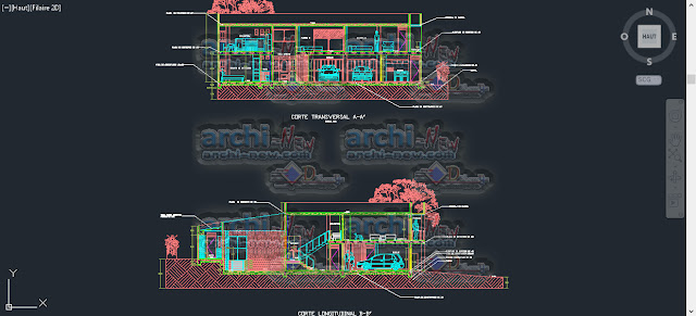 download-autocad-cad-dwg-file-house-Pools-Plants