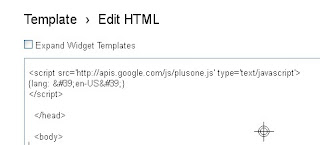 edit html template G+