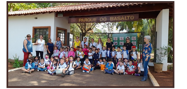 Crianças da Educação Infantil de Santa Lúcia visitam o CMEA-Basalto