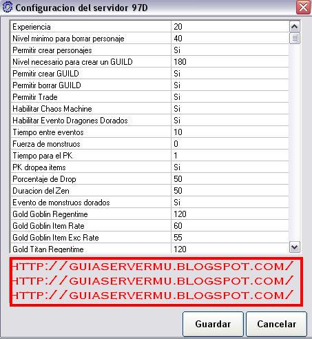 Configurando servidor 097