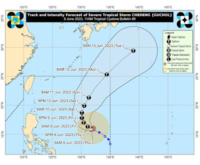 PAGASA Latest Weather Update on Bagyong Chedeng