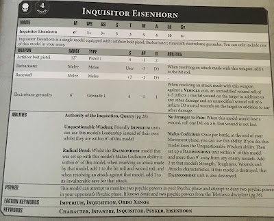 hoja de datos Eisenhorn