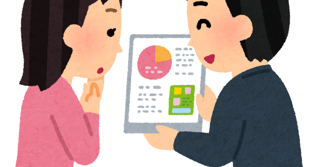 タブレットで説明する人のイラスト 男性 かわいいフリー素材集 いらすとや