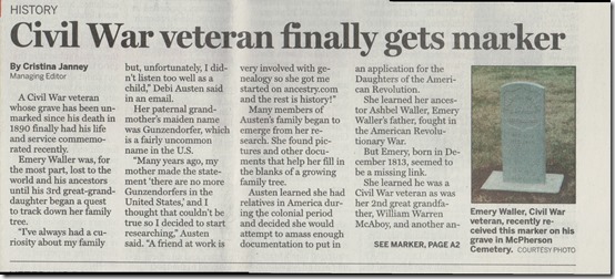 McPherson Sentinel Page 1