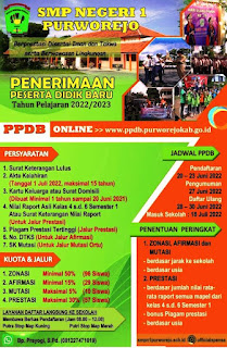 Informasi PPDB SMP 1 Purworejo 2022