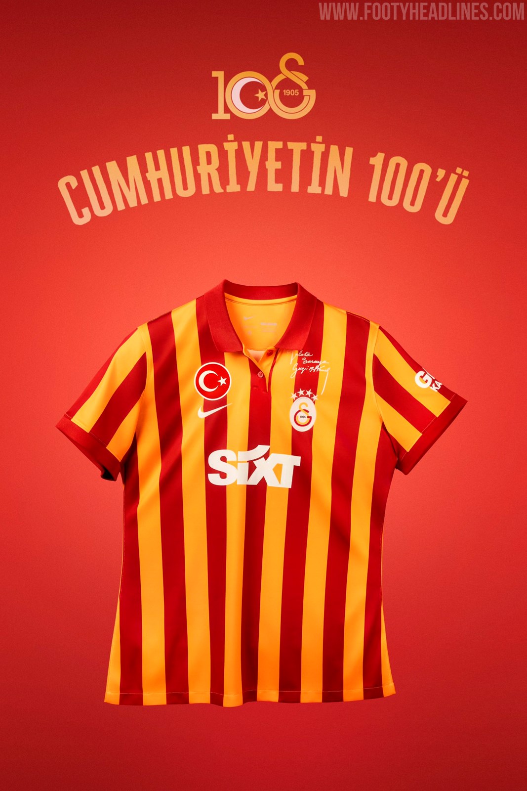 Galatasaray 23-24 100th Anniversary of Turkish Republic Third Kit Released  - Different From All Other Nike 3rd Kits - Footy Headlines
