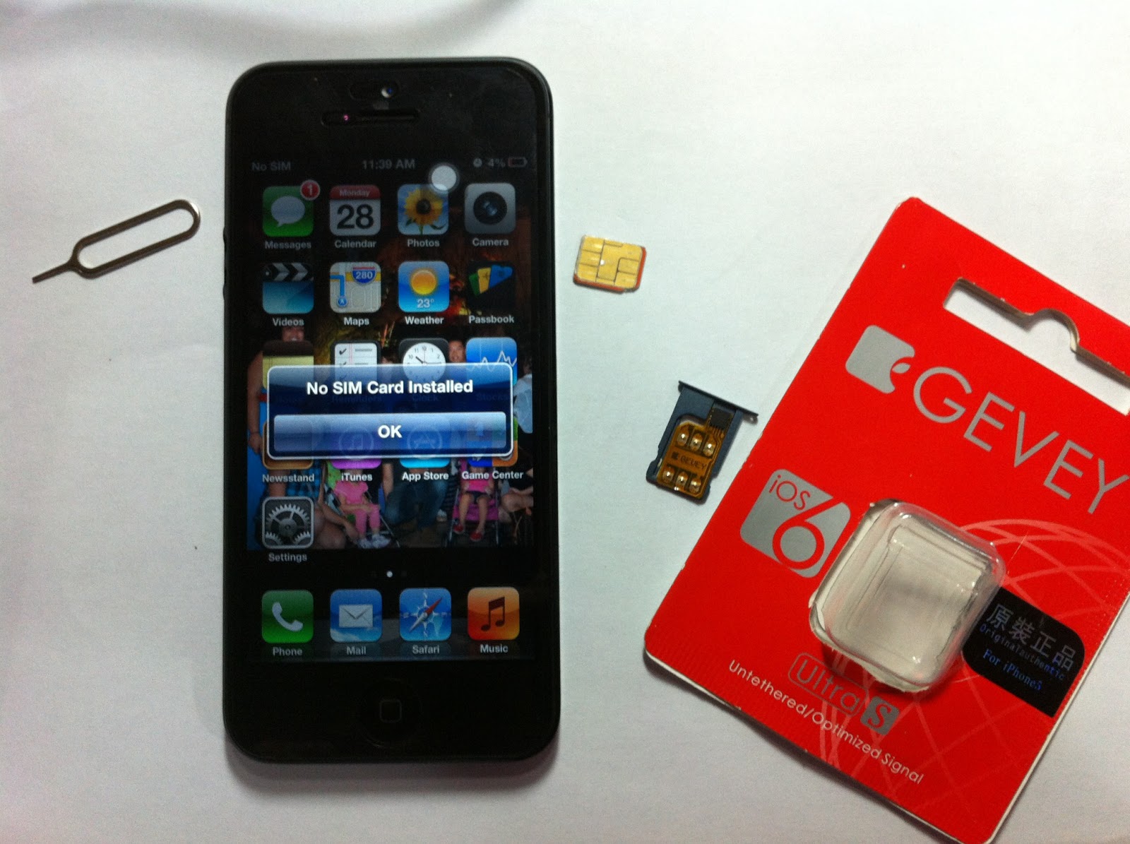 Iphone 5 Verizon UNLOCKED thru GEVEY SIM | ROBCOM