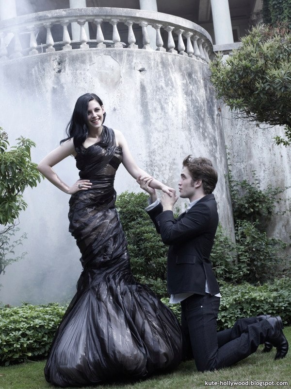 kristen stewart and robert pattinson new moon photoshoot. hairstyles Kristen Stewart amp