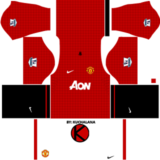  Get the new kits Manchester United seasons  Baru, Manchester United Kits 2012/2013 - Dream League Soccer