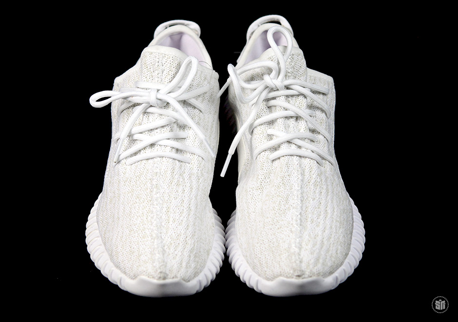 White adidas Yeezy 350 Boost