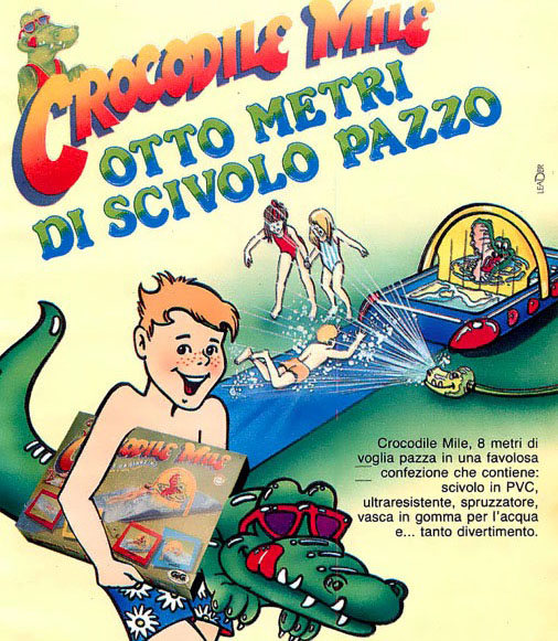 crocodile mile liquidator gavettone giochi acqua anni 80 e 90