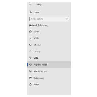 aktifin airplane mode windows 10