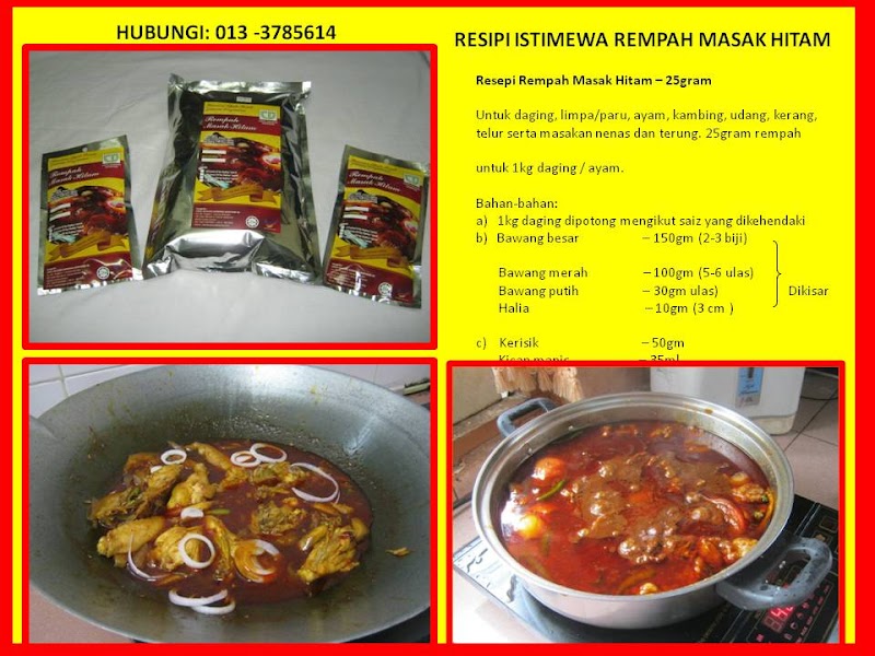 18+ Rempah Masak Hitam, Konsep Terkini!