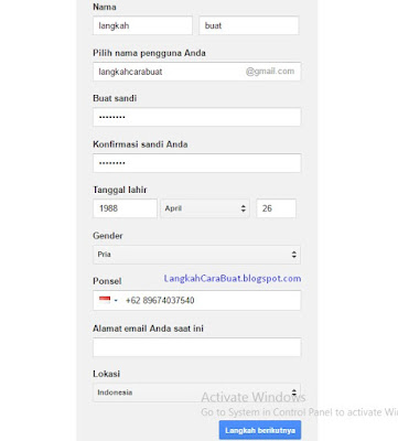 cara membuat alamat email di google