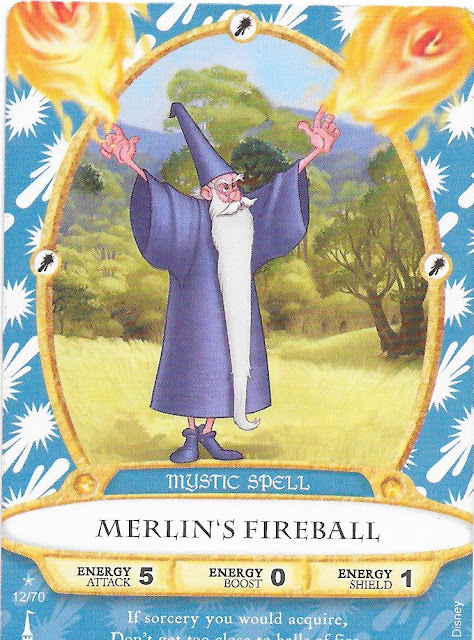 Merlin's Fireball Spell Card 12/70