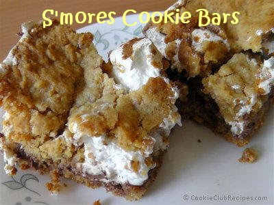 S'mores Cookie Bars Recipe by CookieClubRecipes