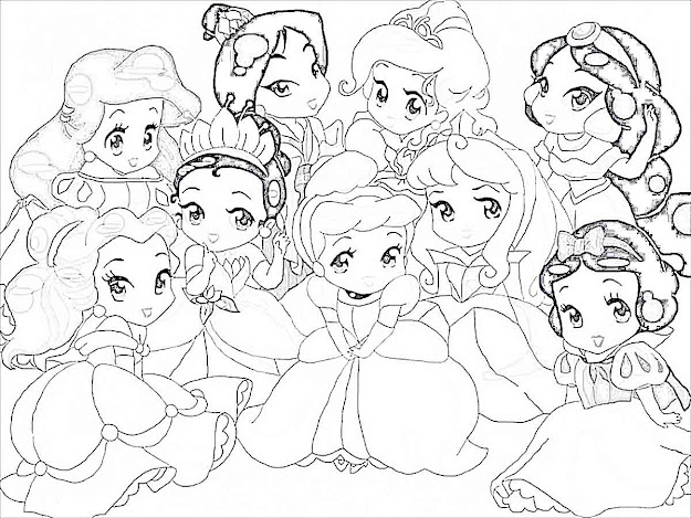 Coloring Pages Disney Princesses Only Coloring  Coloringpagesdisneyprincesses Adult Coloring Pages Of Disney Princesses