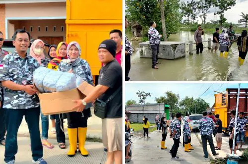 DPD BAPERA Jawa Tengah dan Kabupaten Grobogan Turun Membantu Korban Banjir Bandang