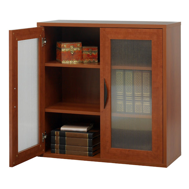 Storage Bookcase (Glass Doors) 30-in. High