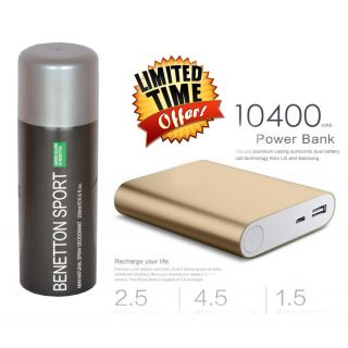 Buy a UCB deo and get a 10400 mah power bank FREE