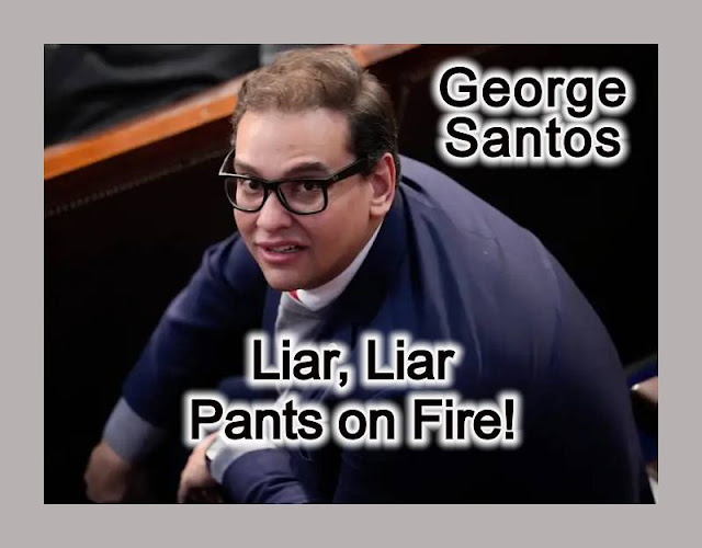 Tell George Santos He Must Resign: Liar, Liar, Pants on Fire!