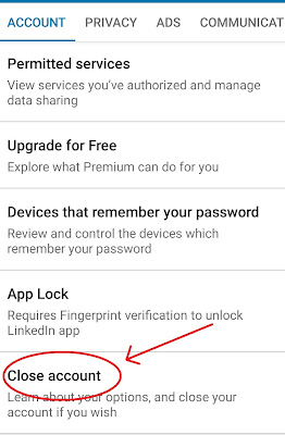 How to delete LinkedIn account