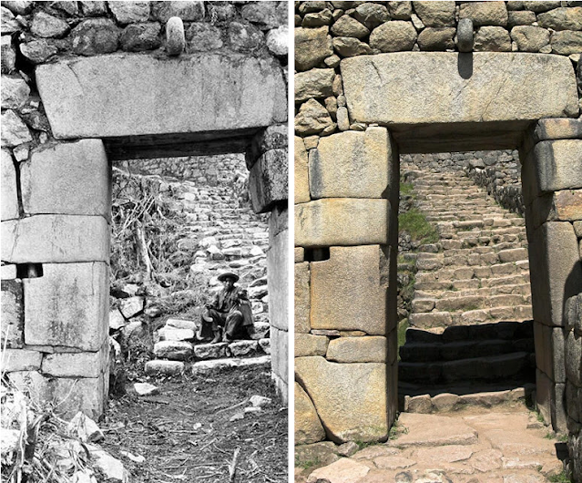 Fotografías de Machu Picchu tras su descubrimiento y ahora