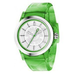 dona karan green fashion watch