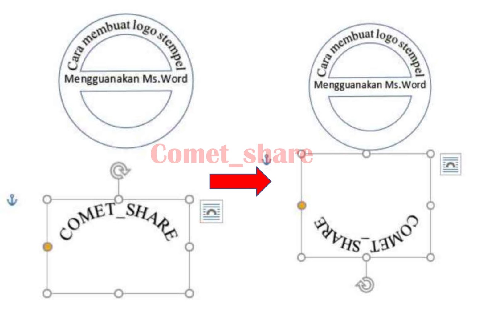  Cara  Mudah Membuat  Logo  Stempel  Di  Ms  Word  COMET SHARE