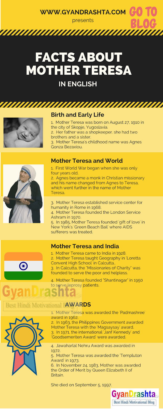 mother teresa in english