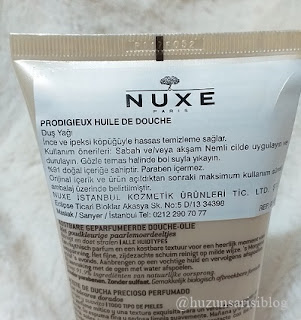 Nuxe Prodigieux Duş Yağı nasıl kullanılır 