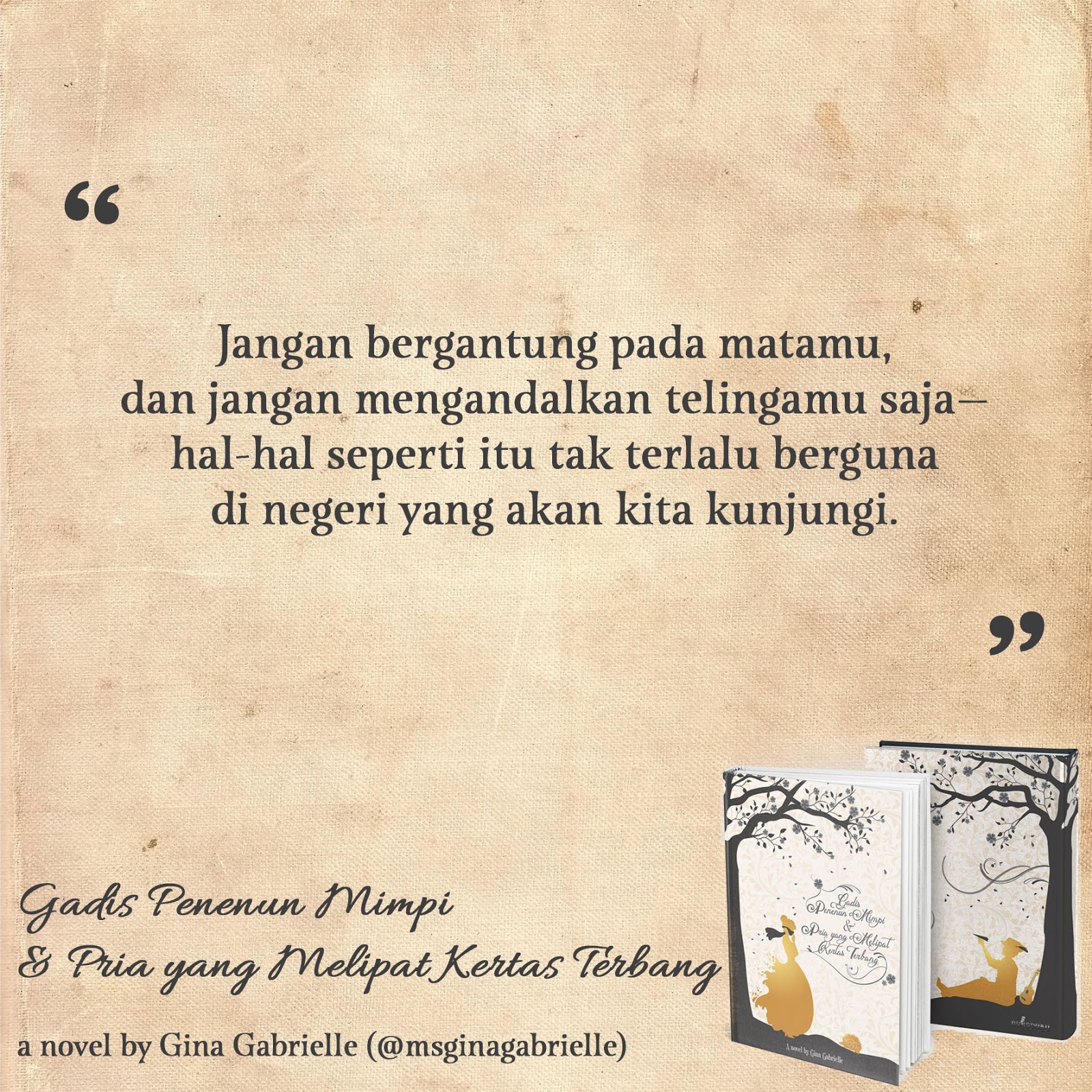 Kubikel Romance: Quote of The Day + #KuisBuku Gadis 