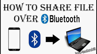 How to transfer data from phone to laptop via Bluetooth