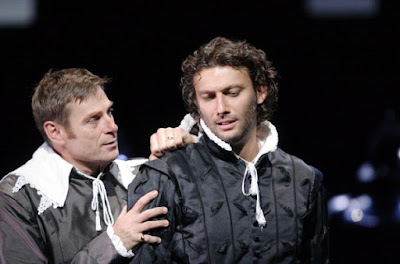 Simon Keenlyside & Jonas Kaufmann in Verdi's Don Carlo at Covent Garden in 2009 - Photo by Caroline Ashmore/ROH