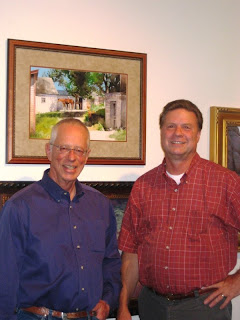 Roland Lee and Don Weller at the Paint the Parks Top 100 Travelling Exhibit