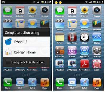 Tips Cara Merubah Tampilan Hp Android Ke iPhone 5