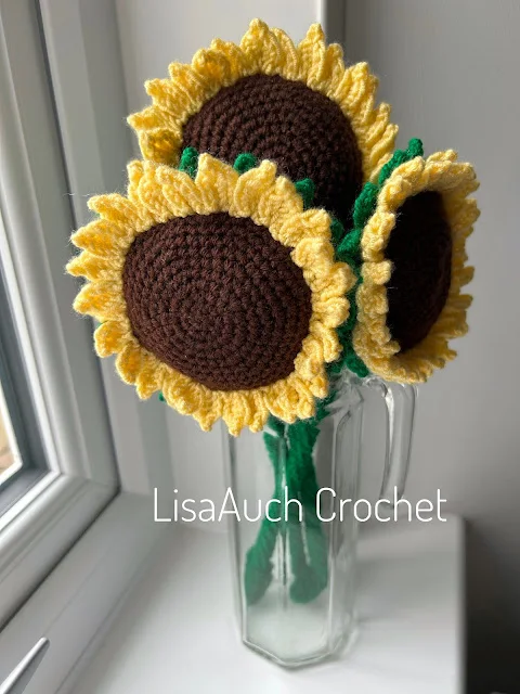 crochet sunflower pattern free