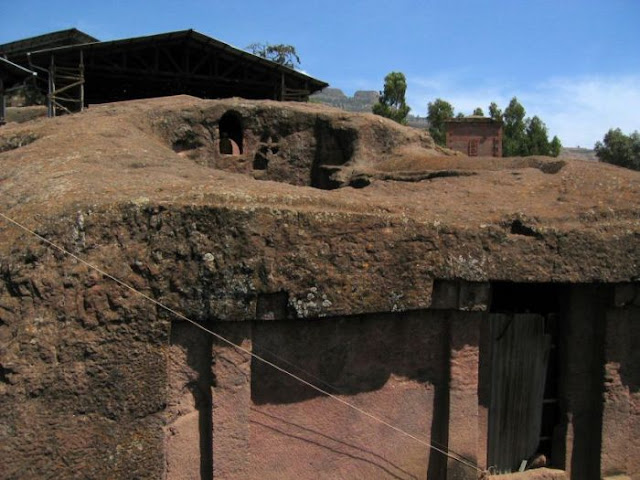 Iglesias talladas en la roca Lalibela, Etiopía