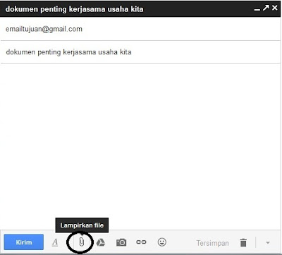 cara mengirim email berisi dokumen