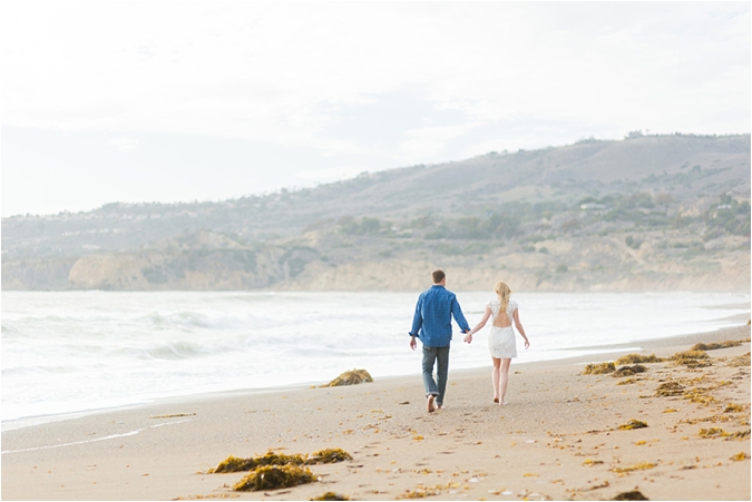 Beach engagement session by Blissfully Illuminated Photography